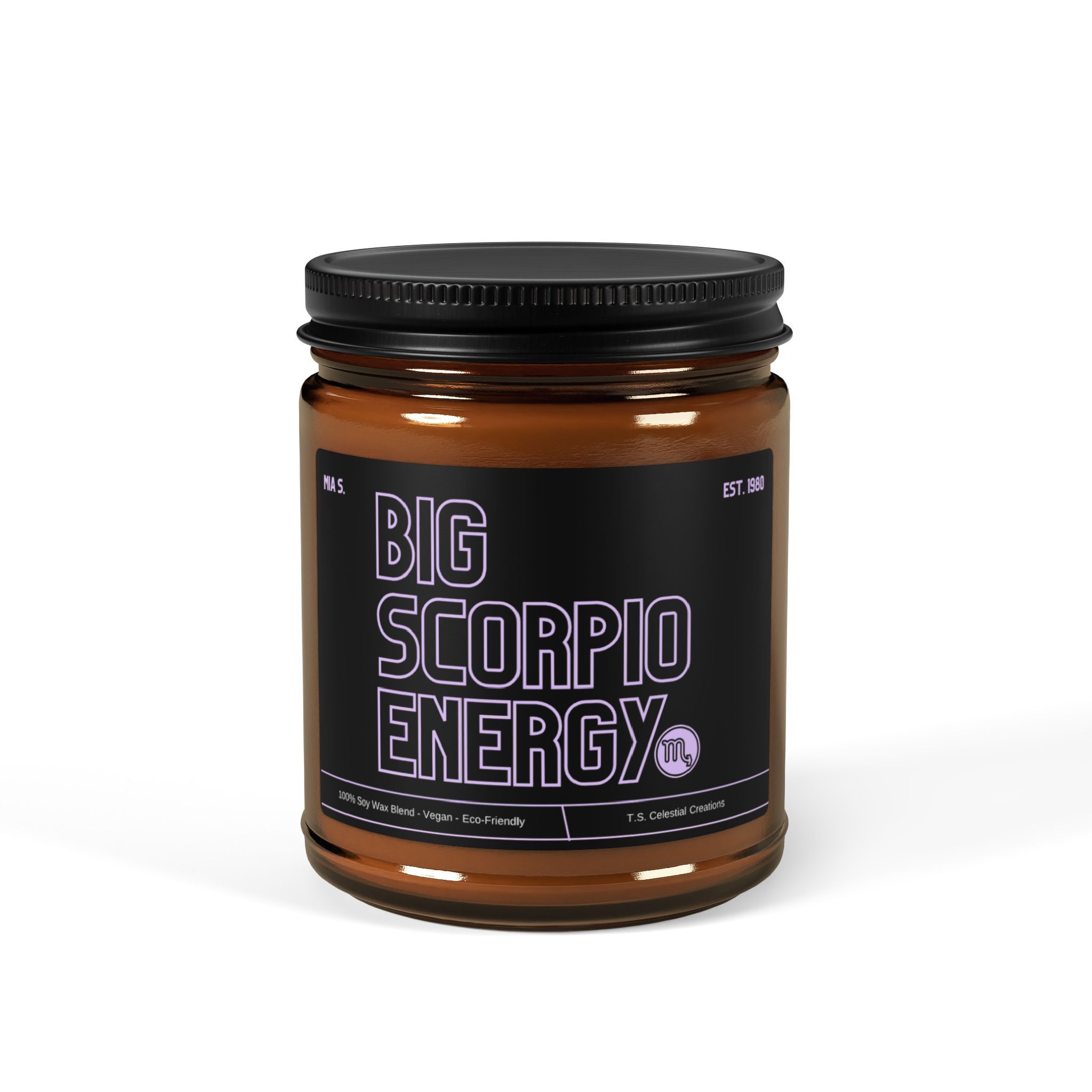 Custom Big Scorpio Energy Candle - Image 5