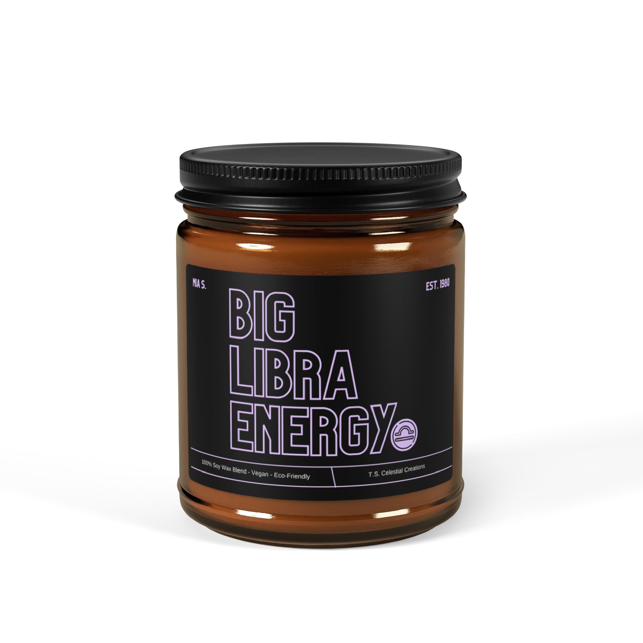 Custom Big Libra Energy Candle - Image 5
