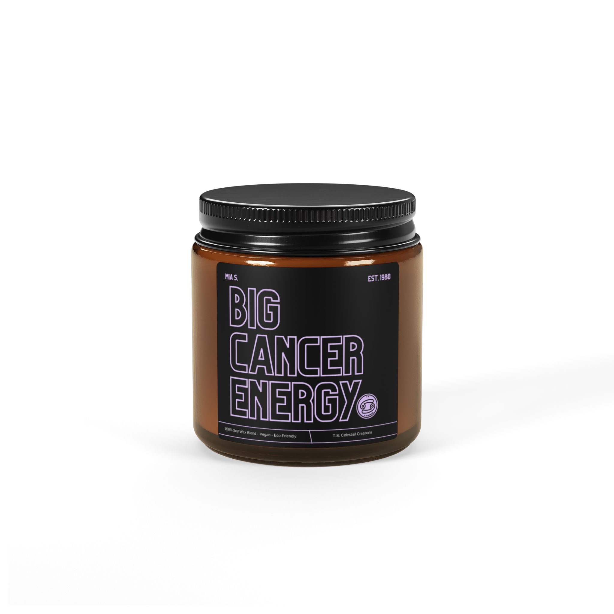Custom Big Cancer Energy Candle