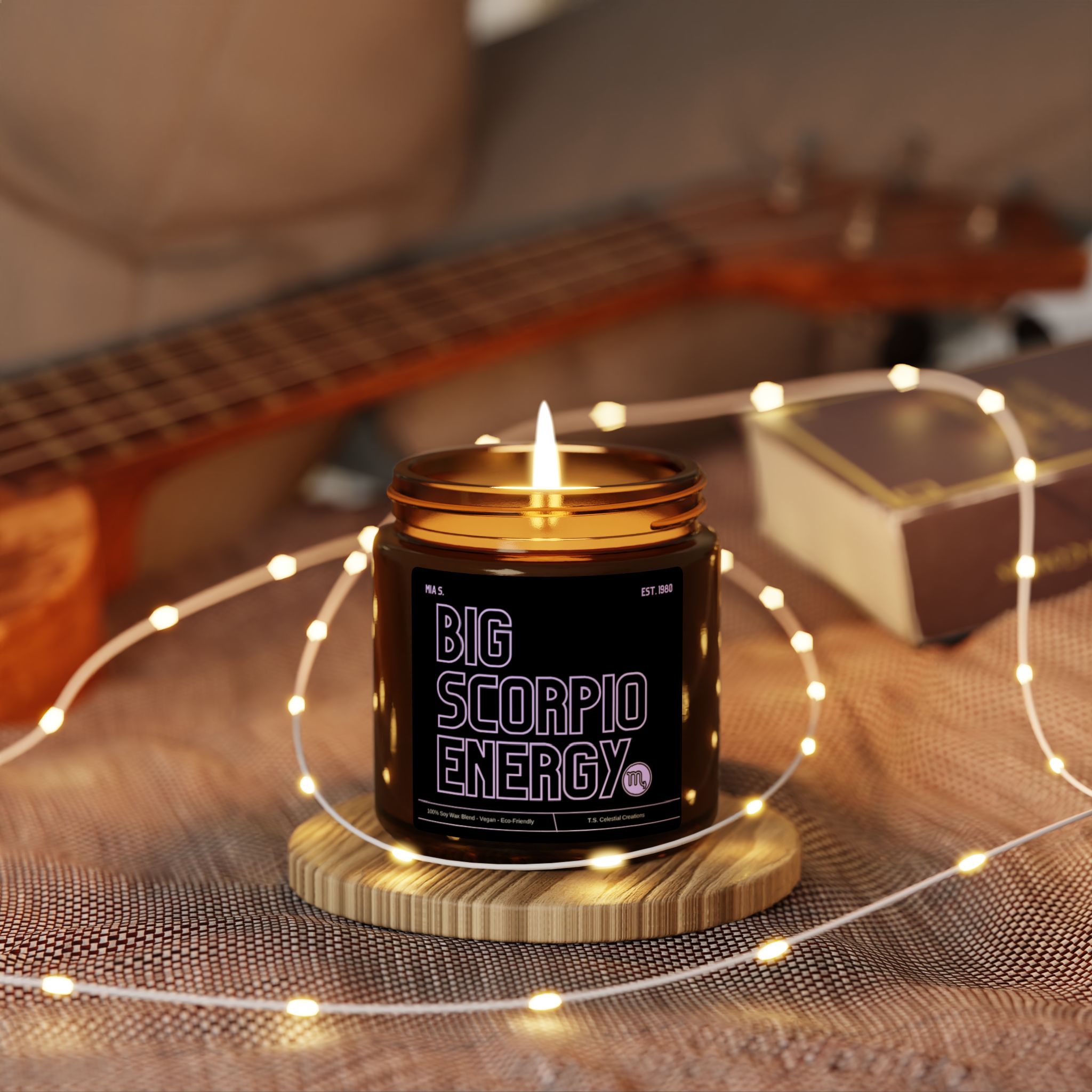 Custom Big Scorpio Energy Candle - Image 3