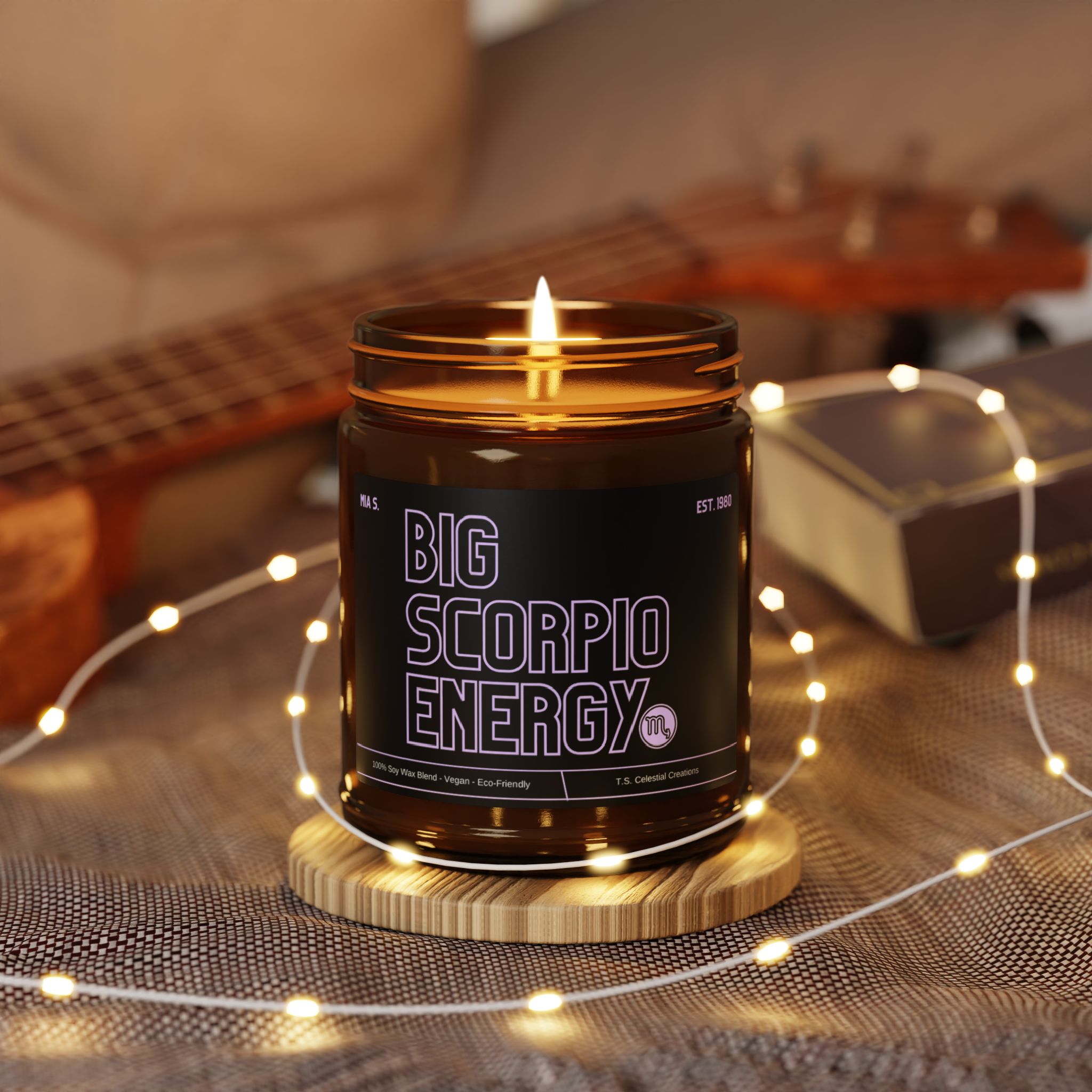 Custom Big Scorpio Energy Candle - Image 7