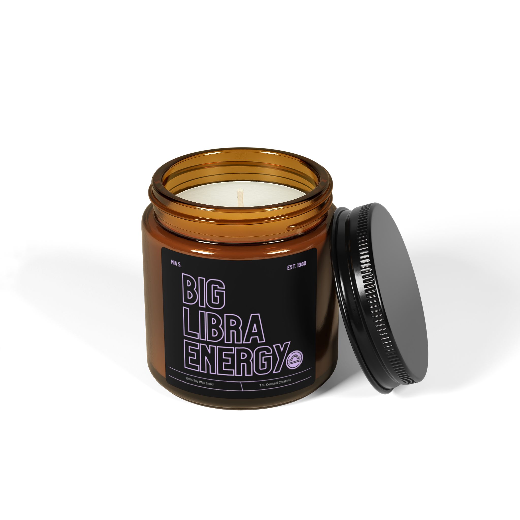 Custom Big Libra Energy Candle - Image 2
