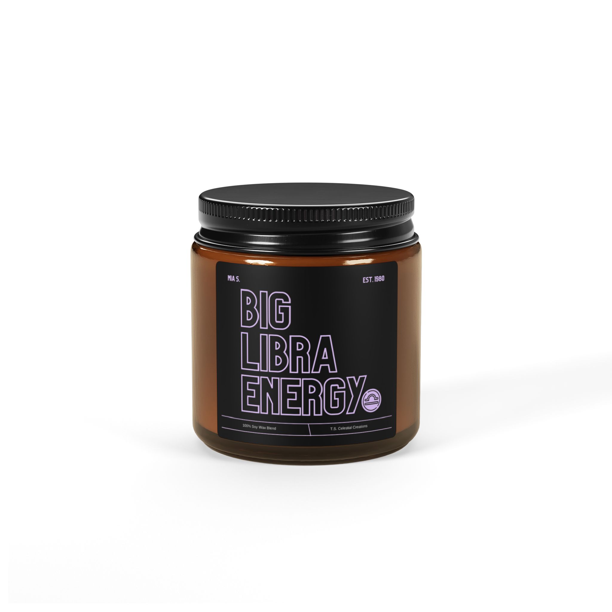 Custom Big Libra Energy Candle