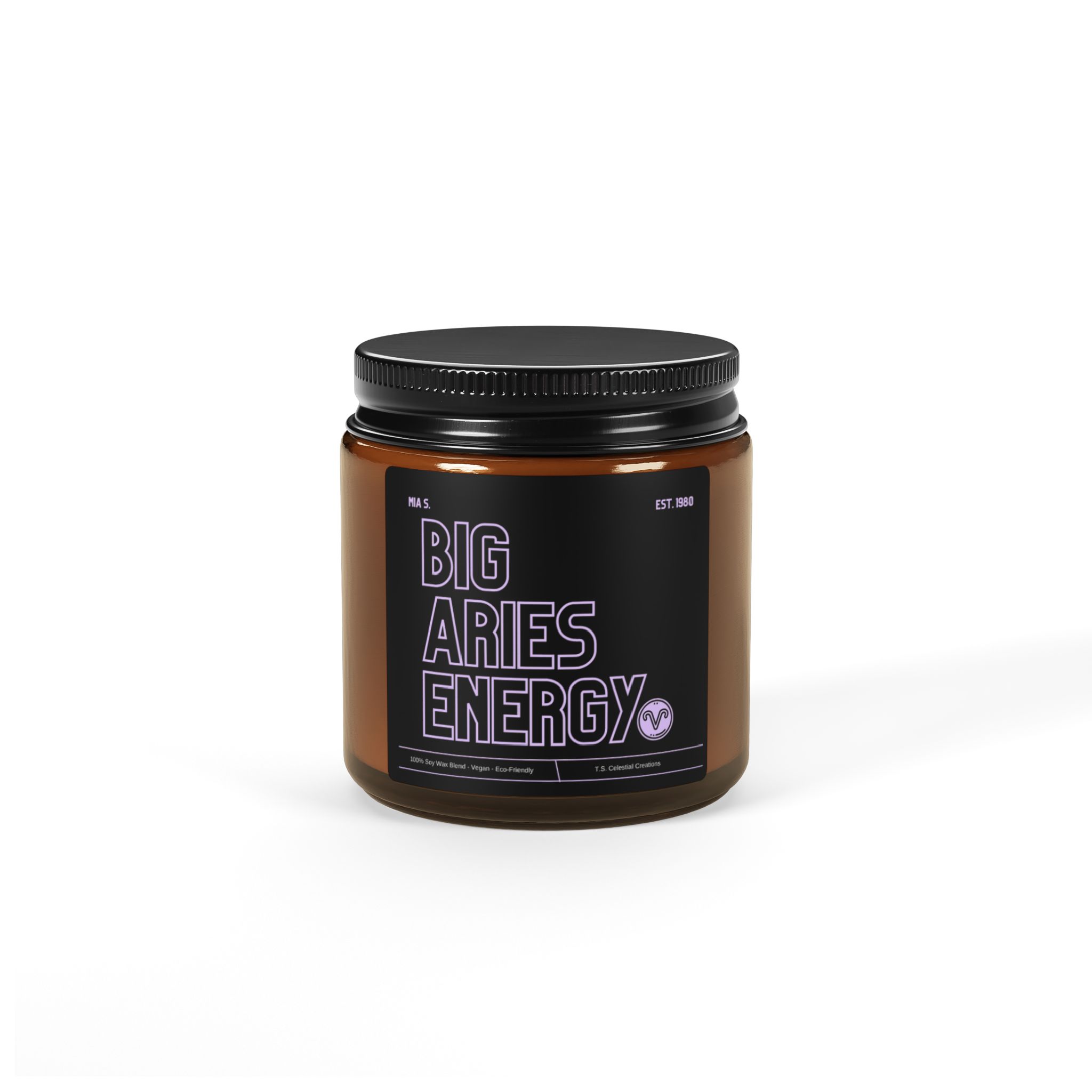 Custom Big Aries Energy Candle