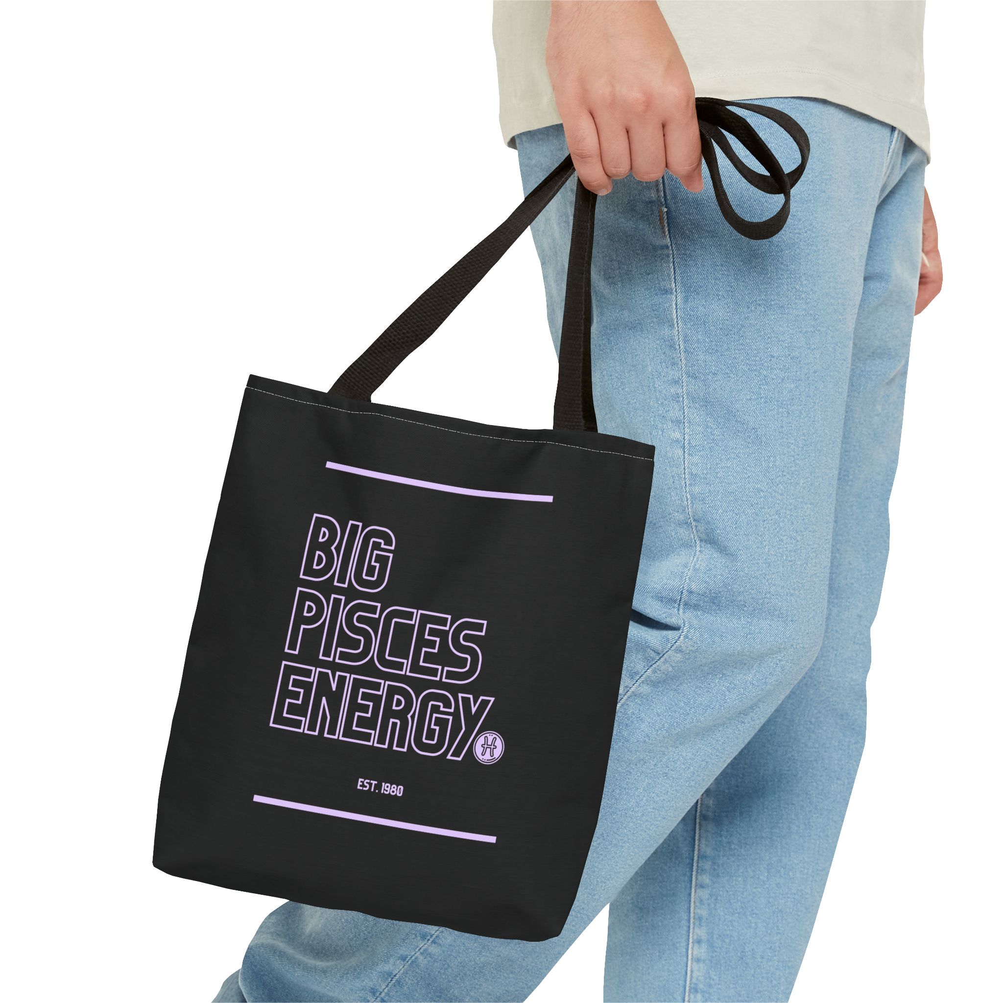 Big Pisces Energy Tote Bag (Personalized) - Image 3