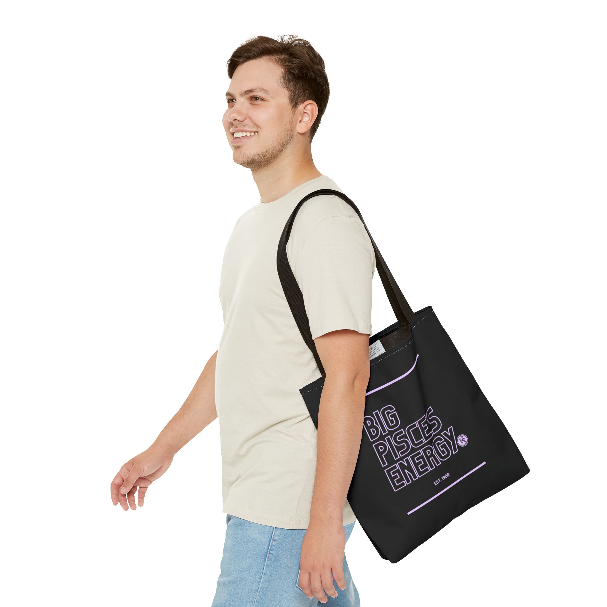 Big Pisces Energy Tote Bag (Personalized) - Image 11