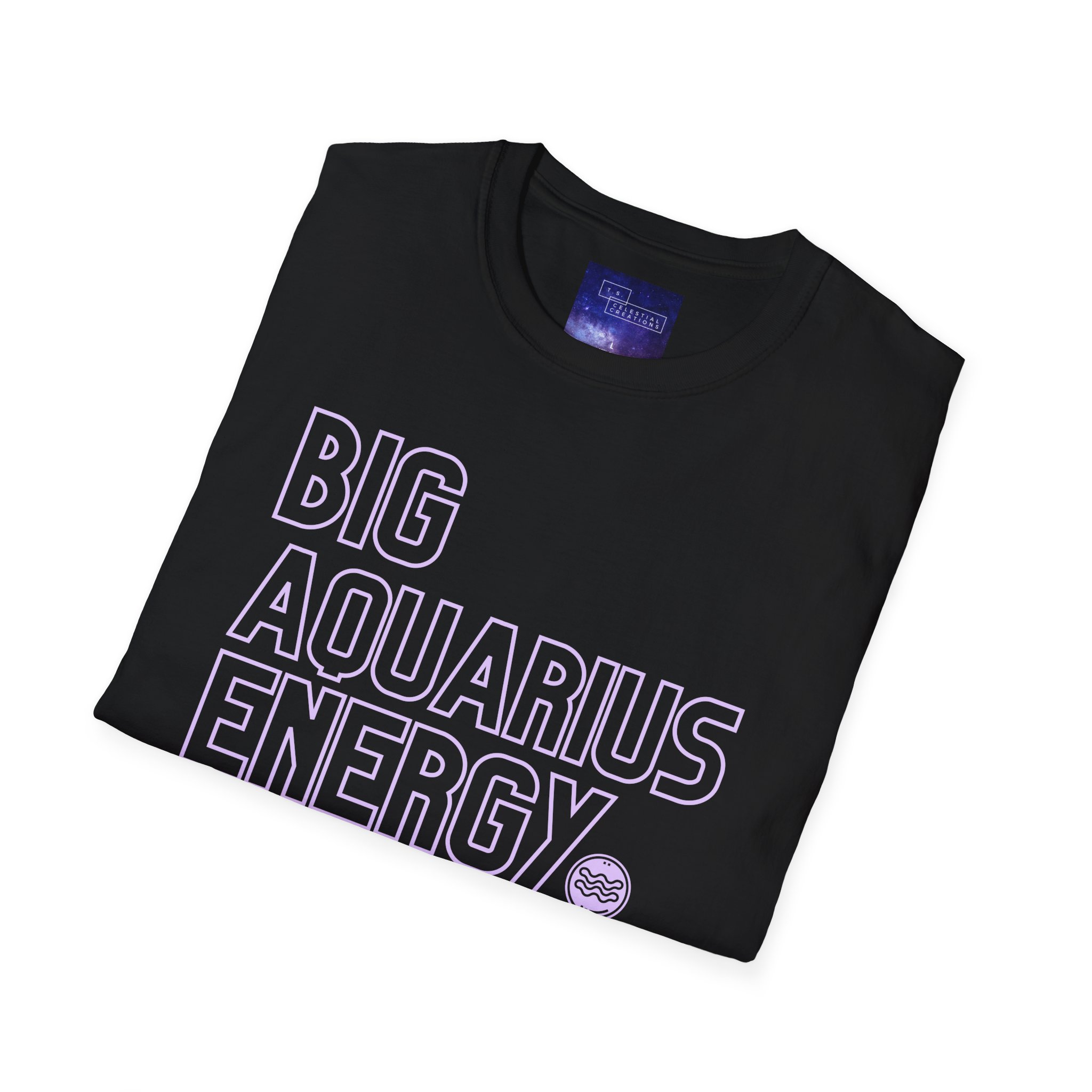 Big Aquarius Energy Zodiac Shirt (Personalized) - Image 4